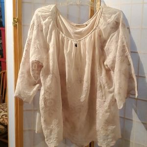 Cream Lacy Tunic